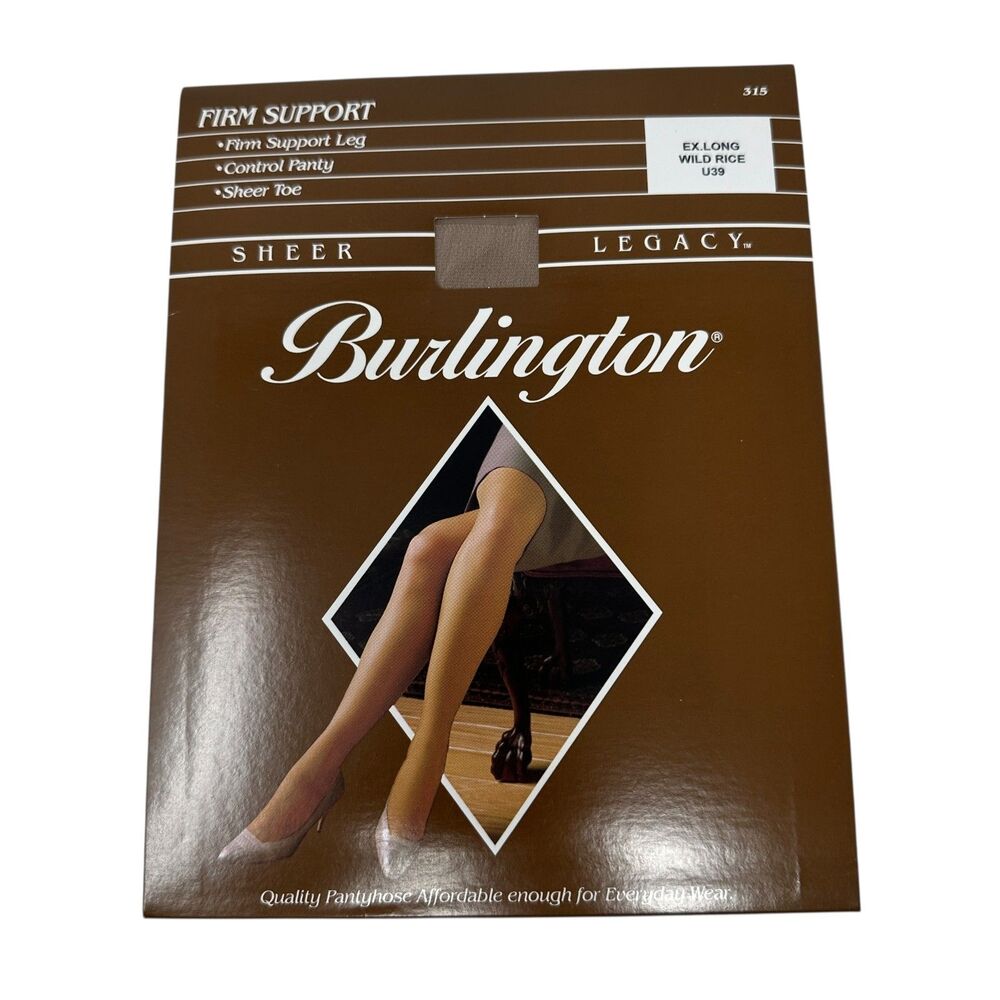 Burlington Firm Support Sheer Legacy Control Panty‎ Wild Rice EX LONG